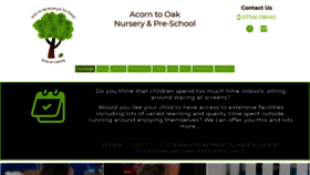What Acorntooakpreschool.co.uk website looked like in 2020 (3 years ago)