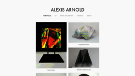 What Alexisarnold.com website looked like in 2020 (3 years ago)