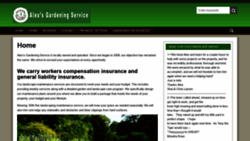 What Alexgardeningservice.com website looked like in 2020 (3 years ago)