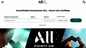 What Accorhotels.com.au website looked like in 2020 (3 years ago)
