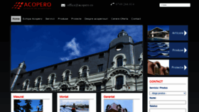 What Acopero.ro website looked like in 2020 (3 years ago)