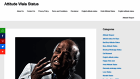 What Attitudewalastatus.com website looked like in 2020 (3 years ago)
