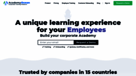 What Academyocean.com website looked like in 2020 (5 years ago)