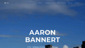 What Aaronbannert.com website looked like in 2020 (4 years ago)