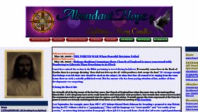 What Abundanthope.net website looked like in 2020 (3 years ago)