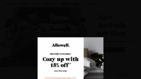 What Allswellhome.com website looked like in 2020 (3 years ago)