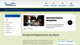 What Airport-arrivals-departures.com website looked like in 2020 (3 years ago)