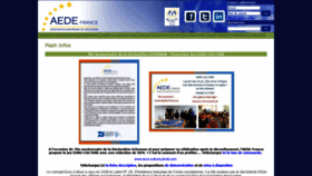 What Aede-france.org website looked like in 2020 (3 years ago)