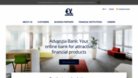 What Advanzia.com website looked like in 2020 (3 years ago)