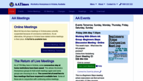 What Aatimes.org.au website looked like in 2020 (3 years ago)