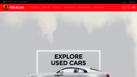 What Albacars.ae website looked like in 2020 (3 years ago)
