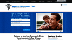 What Americanchiroclinic.com website looked like in 2020 (3 years ago)