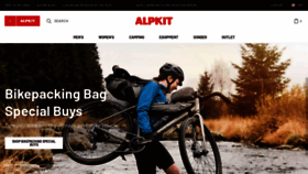 What Alpkit.com website looked like in 2020 (3 years ago)