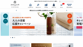 What Ampleur.jp website looked like in 2020 (3 years ago)