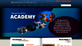 What Aquariumofpacific.org website looked like in 2020 (3 years ago)