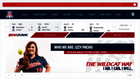 What Arizonawildcats.com website looked like in 2020 (3 years ago)