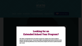 What Atglearningacademy.com website looked like in 2020 (3 years ago)