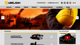 What Aselkon.com.tr website looked like in 2020 (3 years ago)