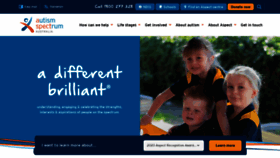 What Autismspectrum.org.au website looked like in 2020 (3 years ago)