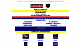 What Anchorbox.com website looked like in 2020 (3 years ago)