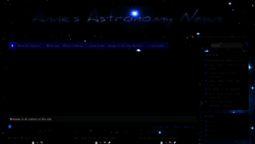 What Annesastronomynews.com website looked like in 2020 (3 years ago)
