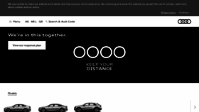 What Audi.in website looked like in 2020 (3 years ago)