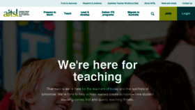 What Aitsl.edu.au website looked like in 2020 (3 years ago)