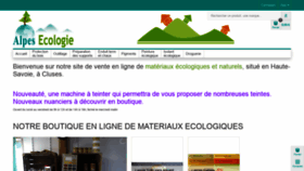 What Alpesecologie.com website looked like in 2020 (3 years ago)