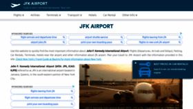 What Airport-jfk.com website looked like in 2020 (3 years ago)