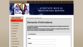 What Athenee-royal-neufchateau-bertrix.be website looked like in 2020 (3 years ago)