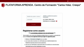 What Aprenda.registradores.org website looked like in 2020 (3 years ago)