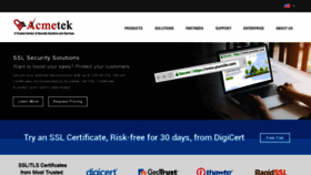 What Acmetek.com website looked like in 2020 (3 years ago)