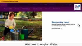 What Anglianwater.co.uk website looked like in 2020 (3 years ago)