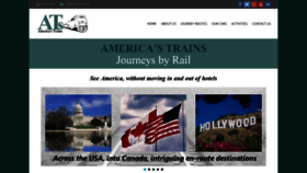 What Americantrainvacations.com website looked like in 2020 (3 years ago)