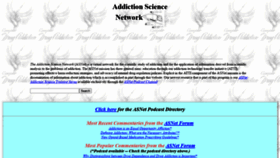 What Addictionscience.net website looked like in 2020 (3 years ago)