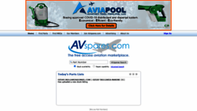What Avspares.com website looked like in 2020 (3 years ago)