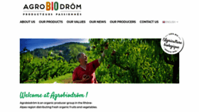What Agrobiodrom.fr website looked like in 2020 (3 years ago)
