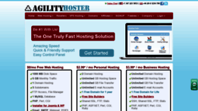 What Agilityhoster.com website looked like in 2020 (3 years ago)