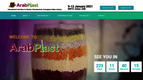 What Arabplast.info website looked like in 2020 (3 years ago)