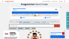 What Anagrammer.com website looked like in 2020 (3 years ago)