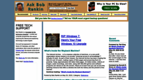 What Askbobrankin.com website looked like in 2020 (3 years ago)
