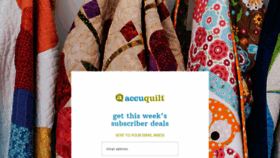 What Accuquilt.com website looked like in 2020 (3 years ago)