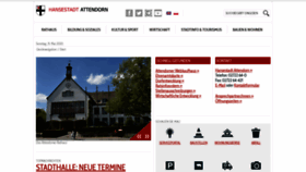 What Attendorn.de website looked like in 2020 (3 years ago)