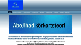 What Abojihad.se website looked like in 2020 (3 years ago)