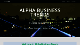 What Alphabusinesstrends.com website looked like in 2020 (3 years ago)