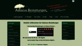 What Aabacus-bestattungen.de website looked like in 2020 (3 years ago)
