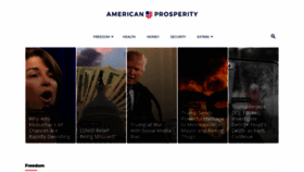 What Americanprosperity.com website looked like in 2020 (3 years ago)