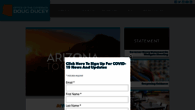 What Azgovernor.gov website looked like in 2020 (5 years ago)