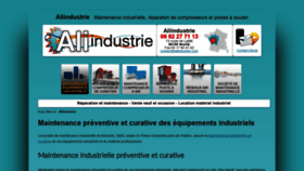 What Aliindustrie.com website looked like in 2020 (3 years ago)