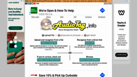 What Audiotag.info website looked like in 2020 (3 years ago)